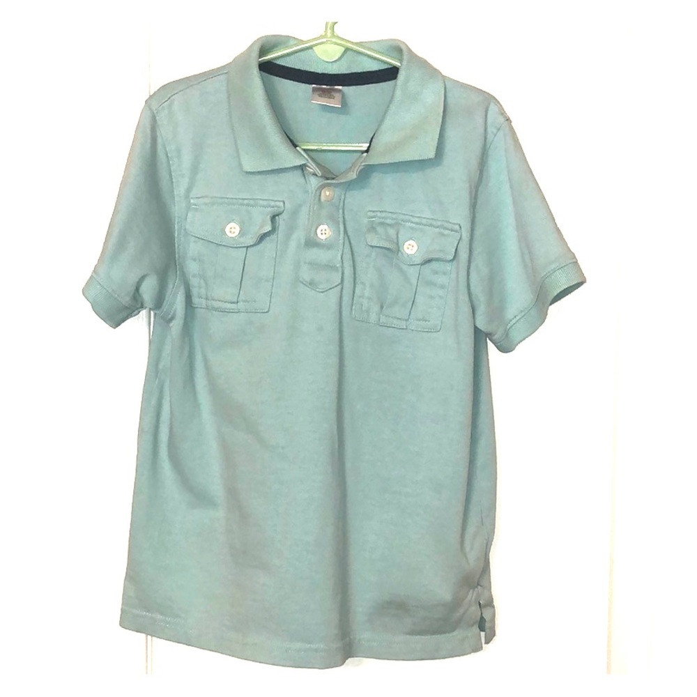 GYMBOREE 5T teal polo.